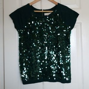 NWT dark green Loft XSP shirt